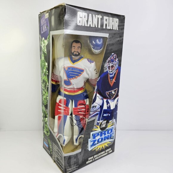 SIGNED 1998 NHL Playmates Pro Zone Grant Fuhr Collectors Series 12" Autographed - Picture 1 of 15